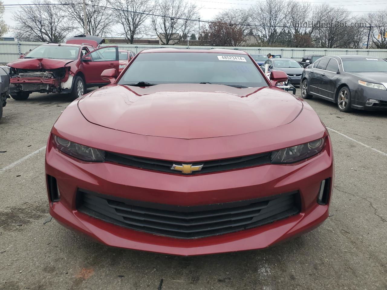 2017 Chevrolet Camaro Lt Red vin: 1G1FB1RS5H0111050