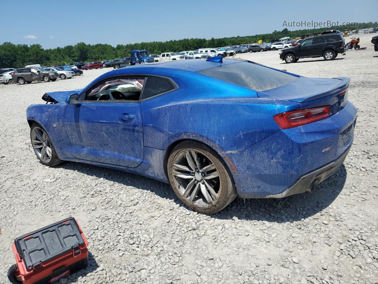 2017 Chevrolet Camaro Lt Blue vin: 1G1FB1RS5H0180806