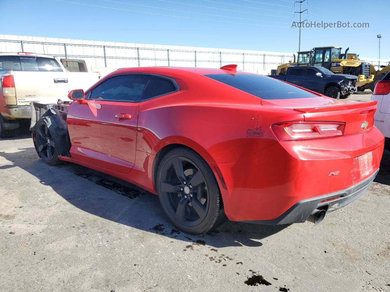 2017 Chevrolet Camaro Lt Red vin: 1G1FB1RS5H0208104