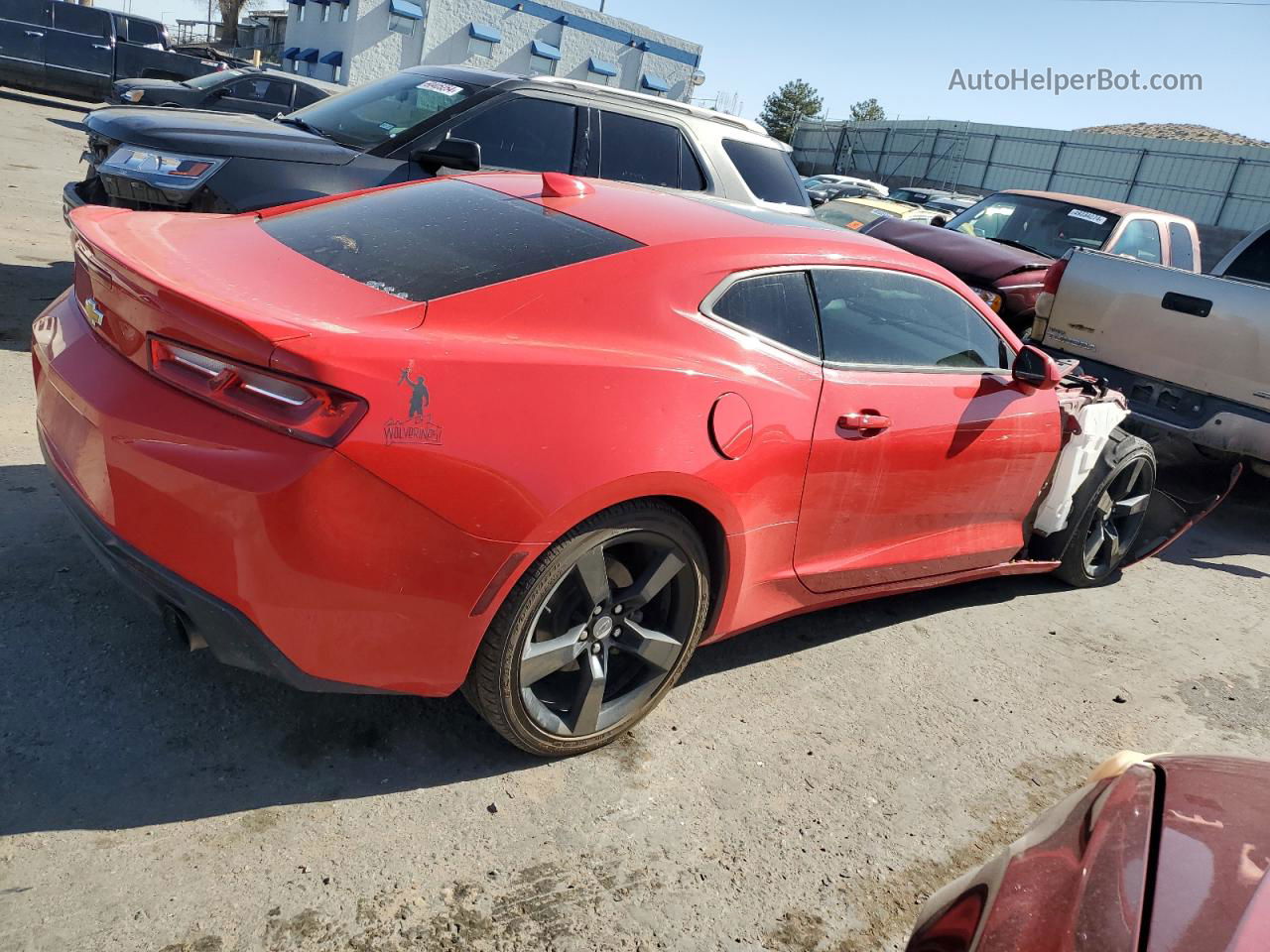 2017 Chevrolet Camaro Lt Red vin: 1G1FB1RS5H0208104