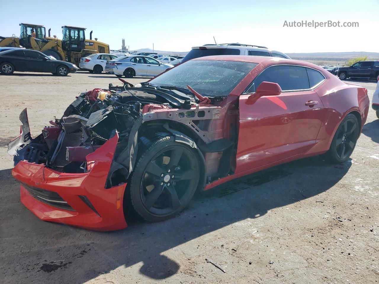 2017 Chevrolet Camaro Lt Red vin: 1G1FB1RS5H0208104