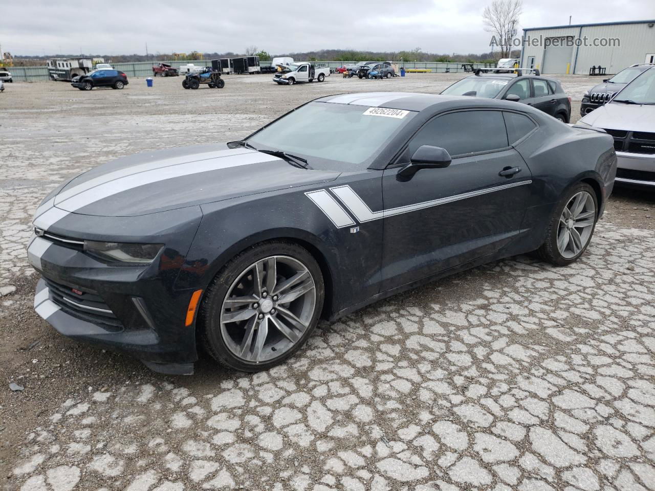 2018 Chevrolet Camaro Lt Black vin: 1G1FB1RS5J0116187