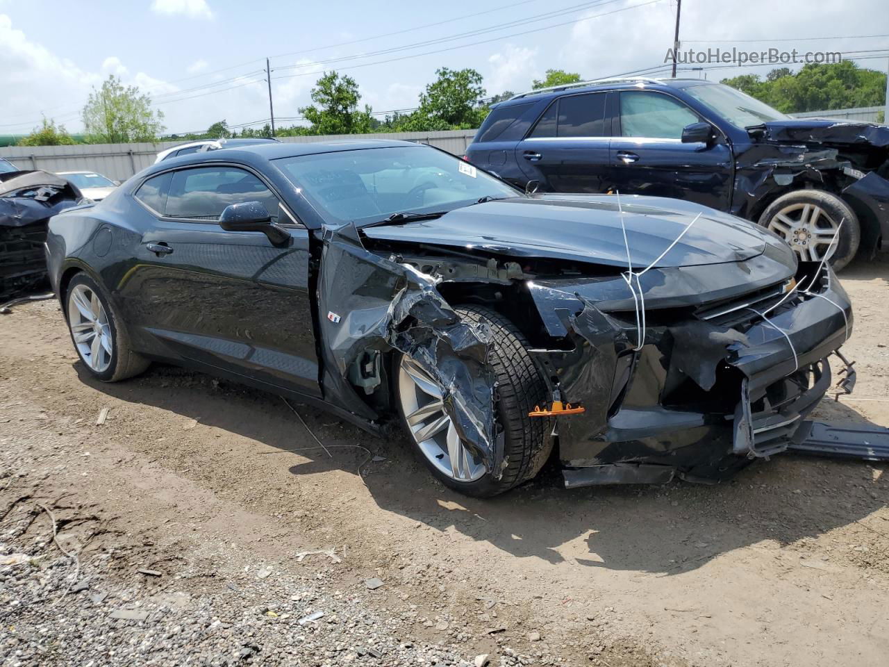 2018 Chevrolet Camaro Lt Black vin: 1G1FB1RS5J0170010