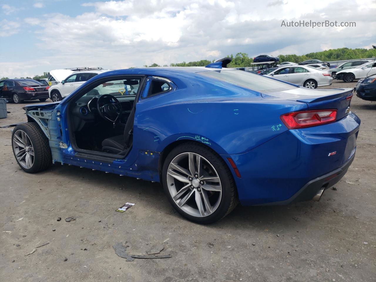 2018 Chevrolet Camaro Lt Blue vin: 1G1FB1RS5J0186708