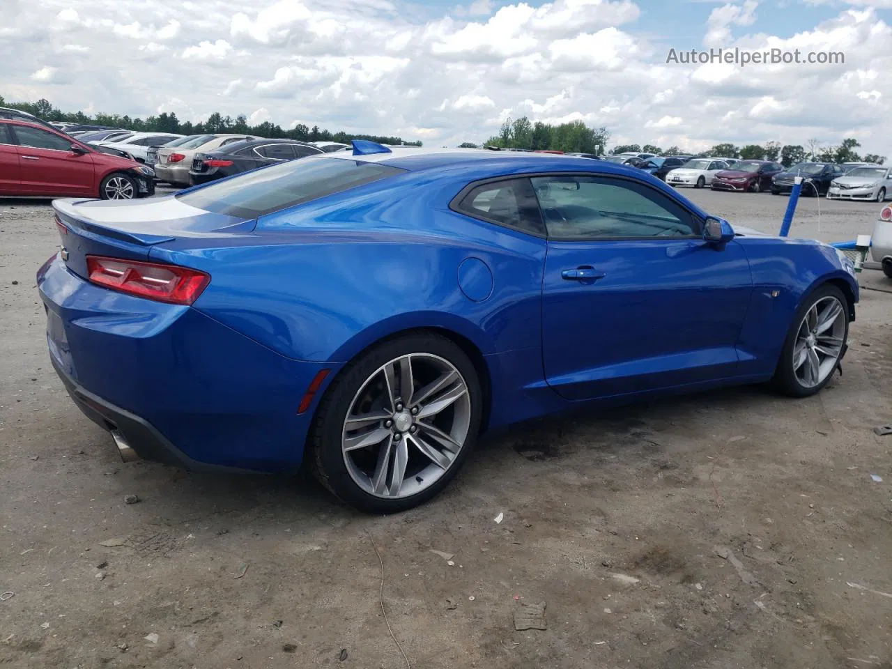 2018 Chevrolet Camaro Lt Blue vin: 1G1FB1RS5J0186708