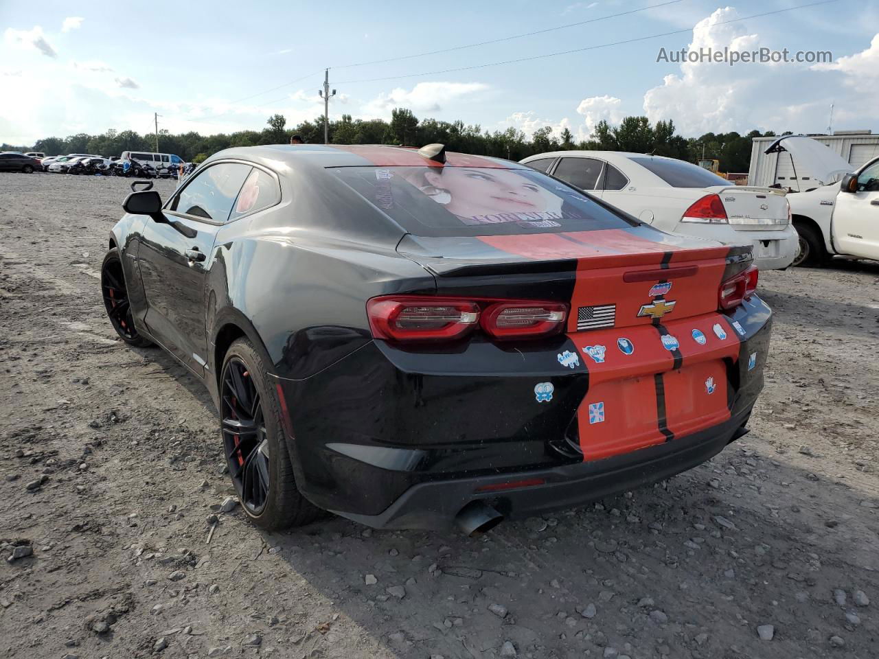 2020 Chevrolet Camaro Ls Black vin: 1G1FB1RS5L0127323