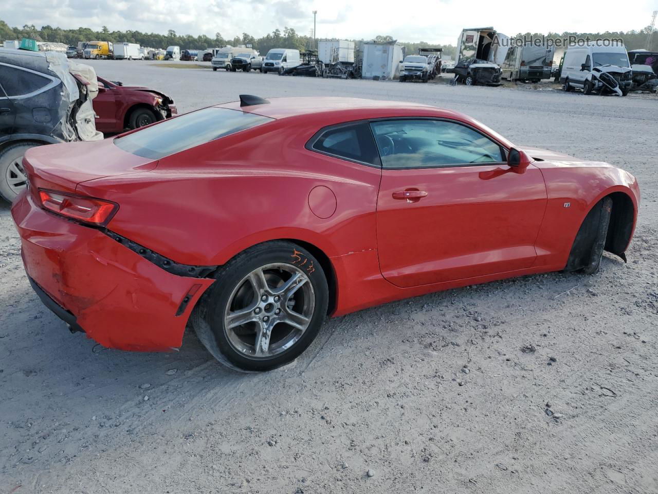 2017 Chevrolet Camaro Lt Red vin: 1G1FB1RS6H0126740