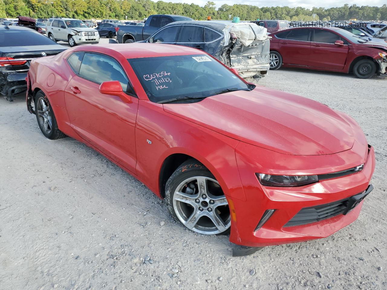 2017 Chevrolet Camaro Lt Red vin: 1G1FB1RS6H0126740