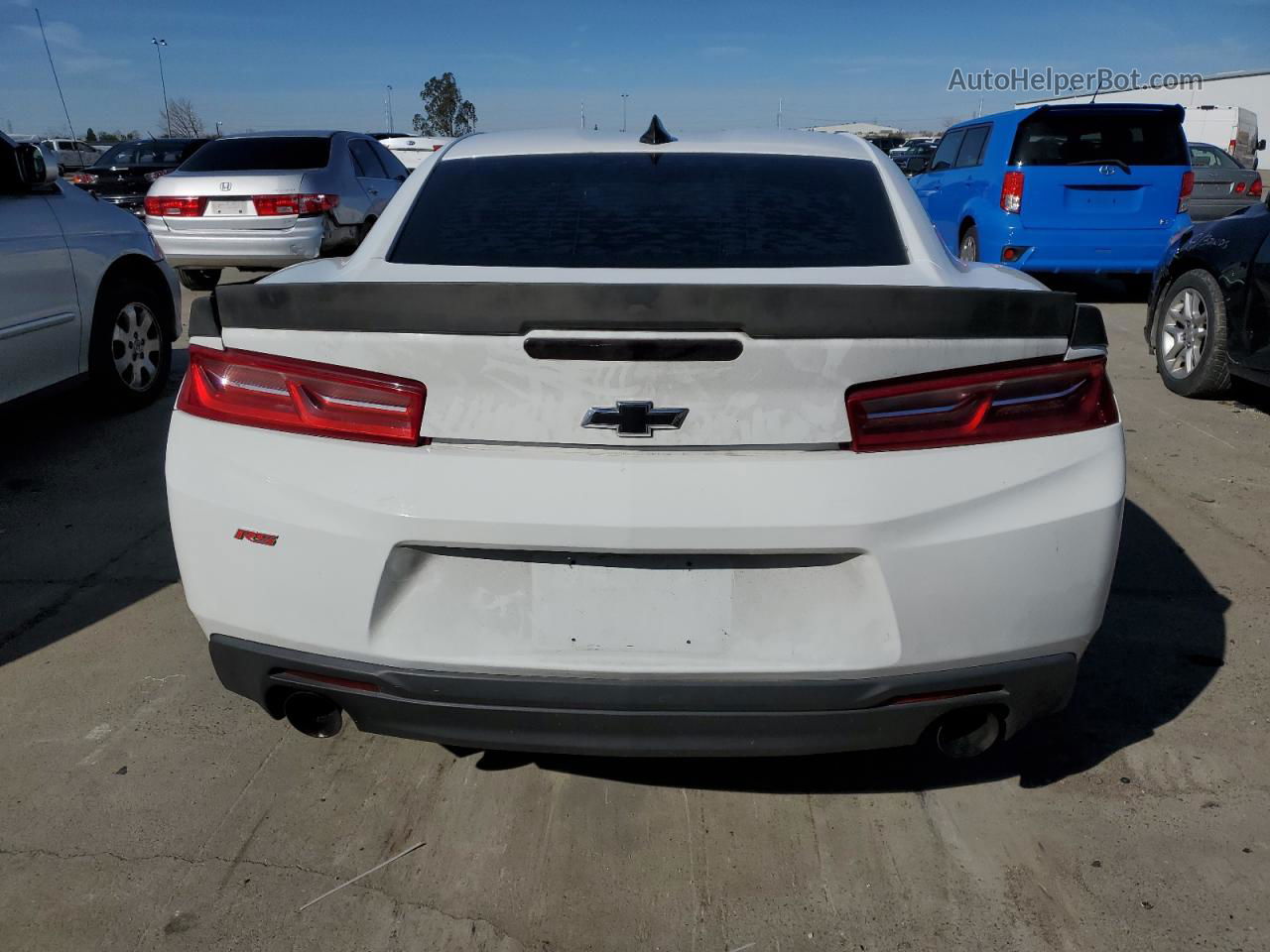 2017 Chevrolet Camaro Lt White vin: 1G1FB1RS6H0151444