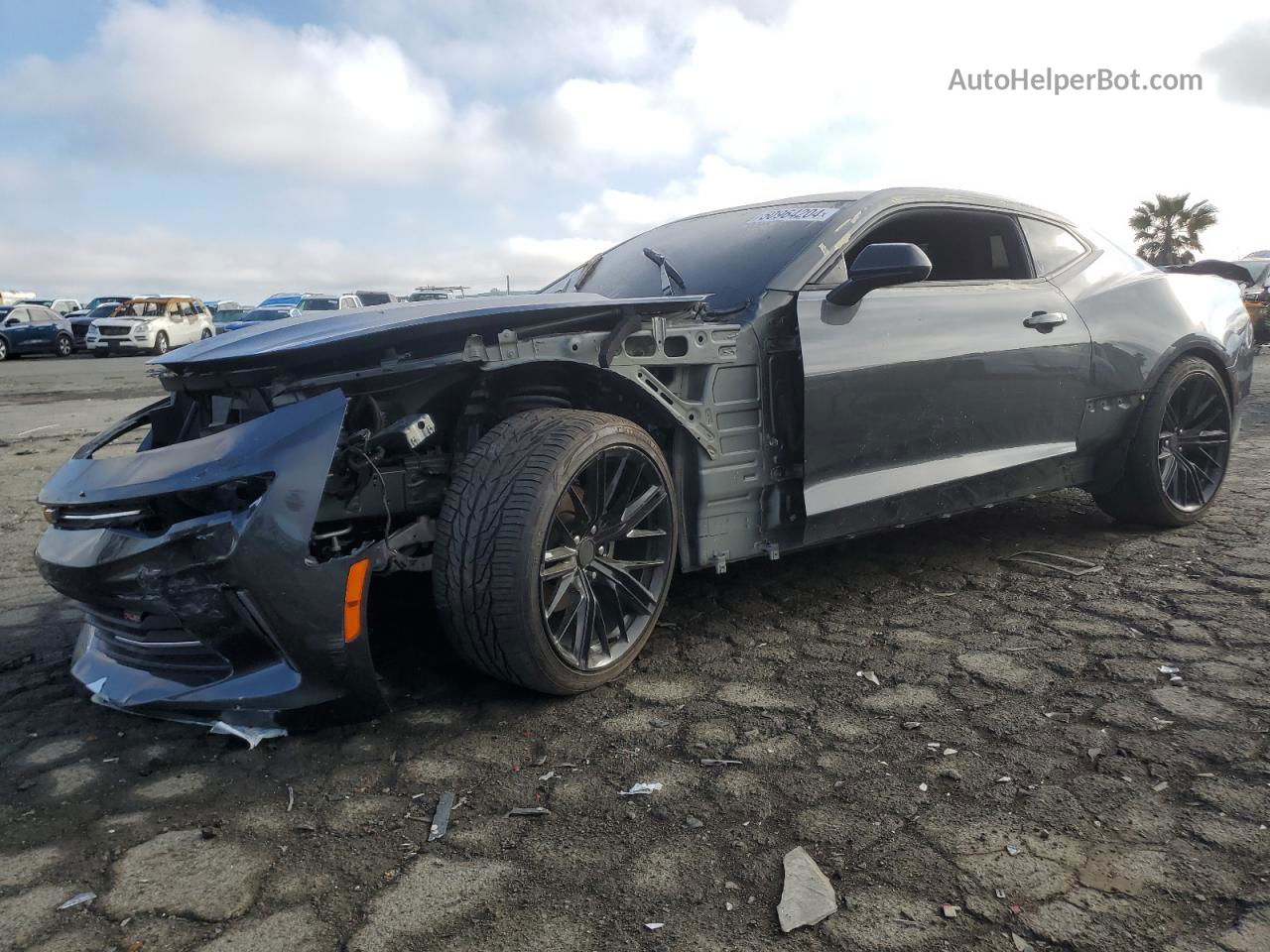 2017 Chevrolet Camaro Lt Gray vin: 1G1FB1RS6H0157924