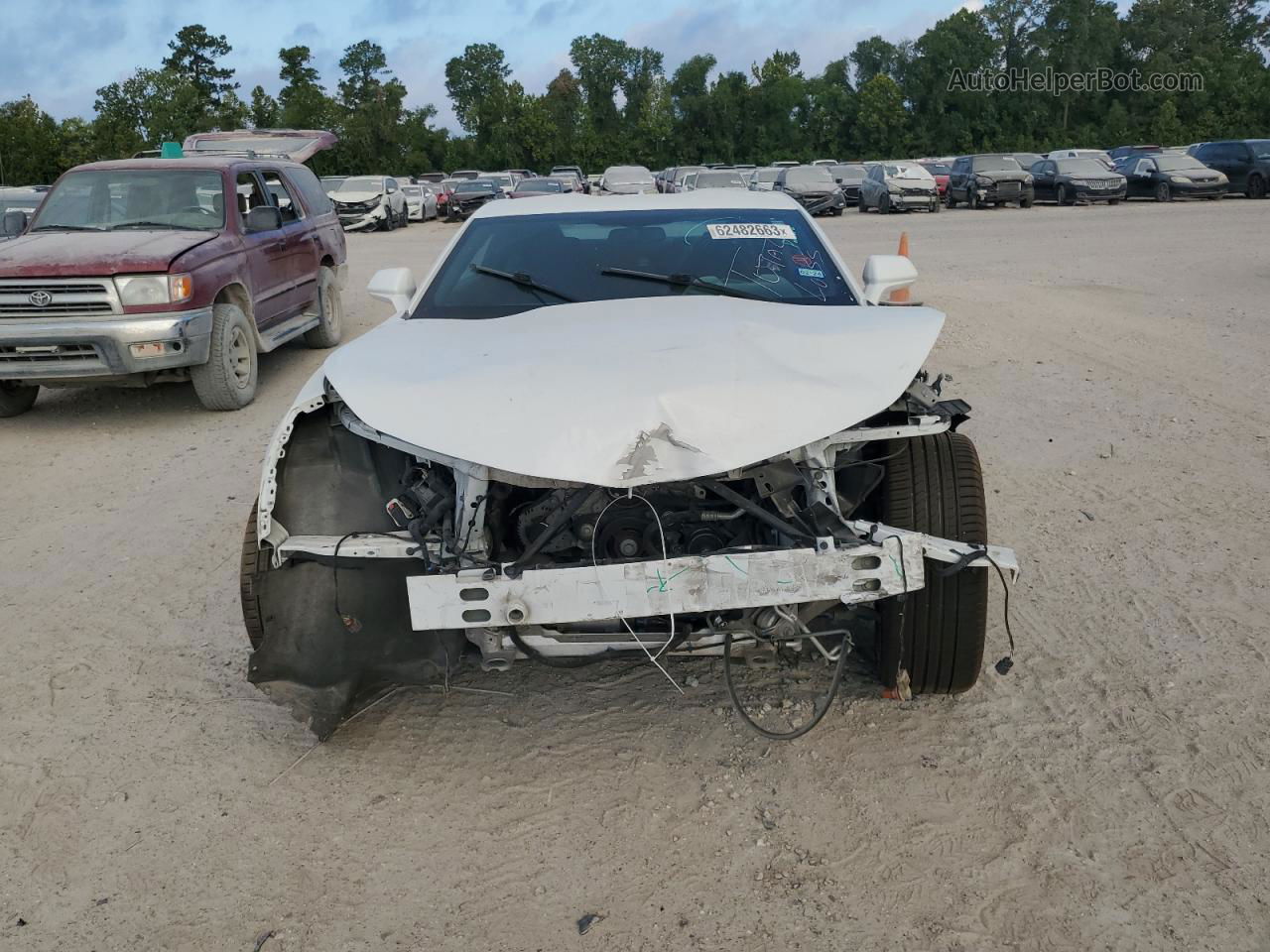 2018 Chevrolet Camaro Lt White vin: 1G1FB1RS6J0143852