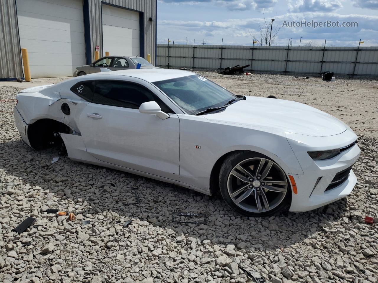 2018 Chevrolet Camaro Lt White vin: 1G1FB1RS6J0169321