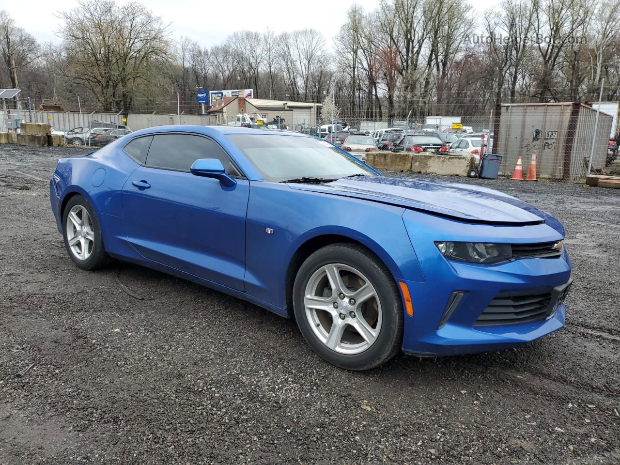 2018 Chevrolet Camaro Lt Синий vin: 1G1FB1RS6J0190461