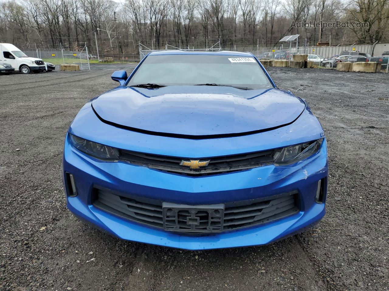 2018 Chevrolet Camaro Lt Синий vin: 1G1FB1RS6J0190461