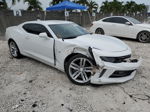 2018 Chevrolet Camaro Lt White vin: 1G1FB1RS6J0190993