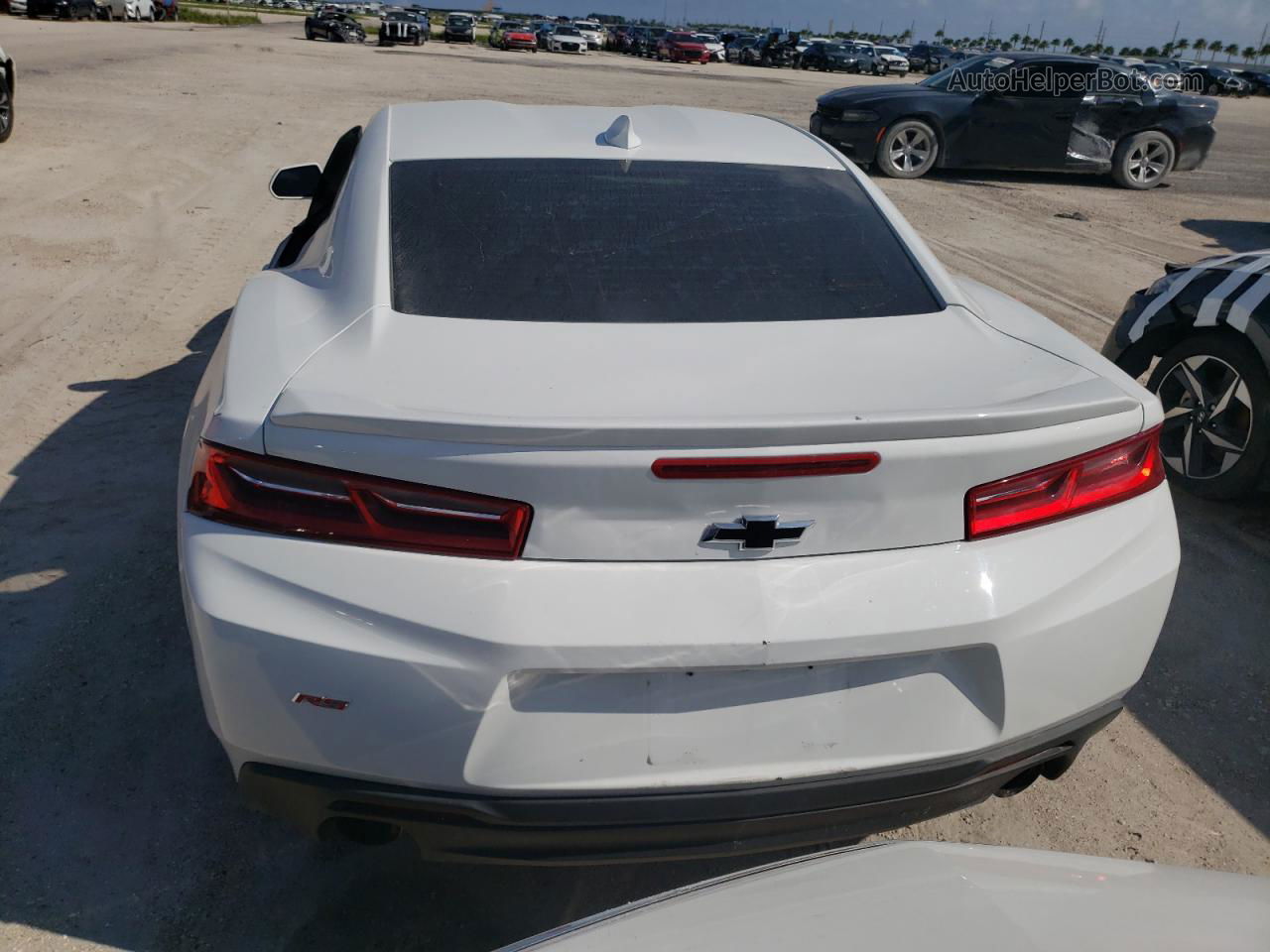 2018 Chevrolet Camaro Lt White vin: 1G1FB1RS6J0190993