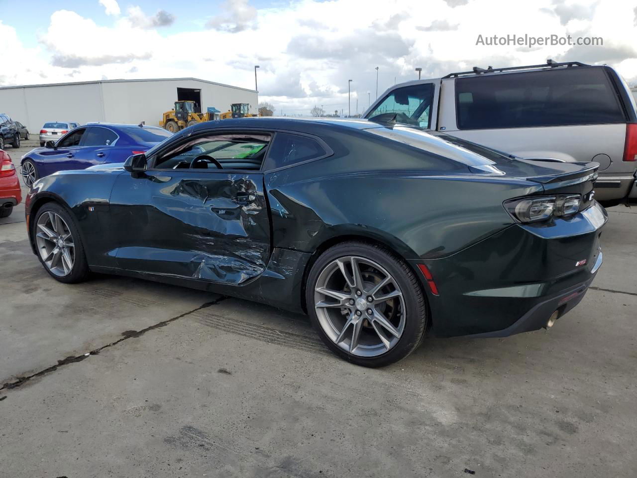 2020 Chevrolet Camaro Ls Green vin: 1G1FB1RS6L0125161