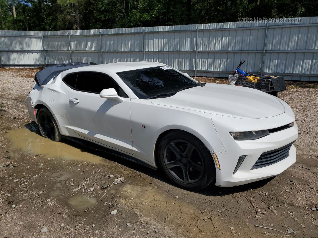 2017 Chevrolet Camaro Lt White vin: 1G1FB1RS7H0118680