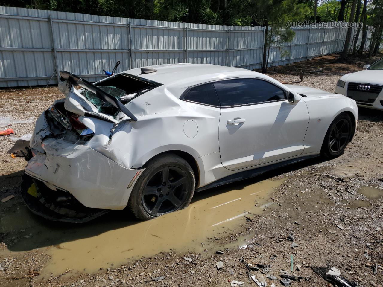 2017 Chevrolet Camaro Lt White vin: 1G1FB1RS7H0118680