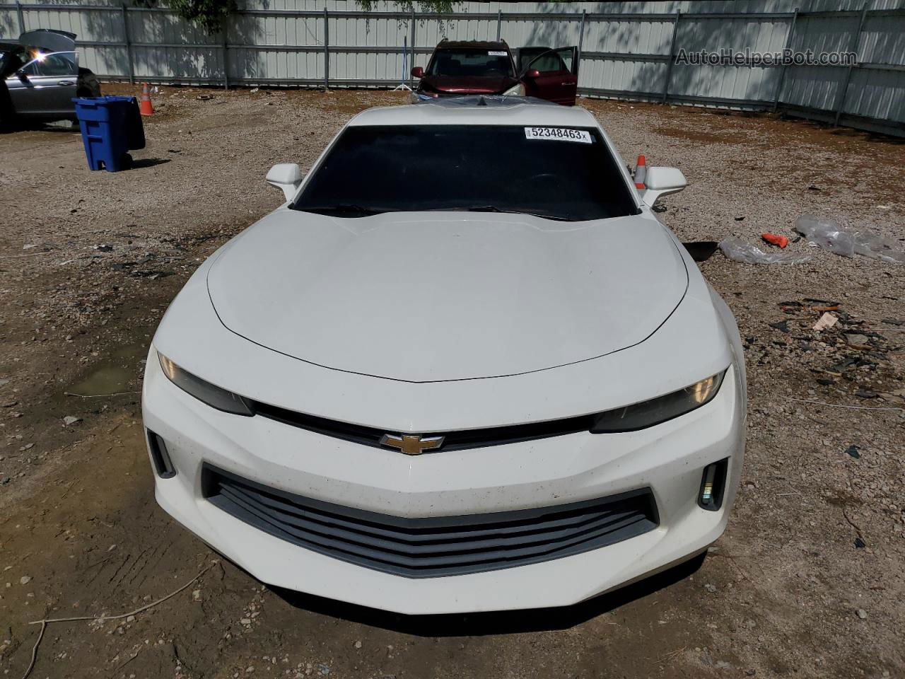 2017 Chevrolet Camaro Lt White vin: 1G1FB1RS7H0118680