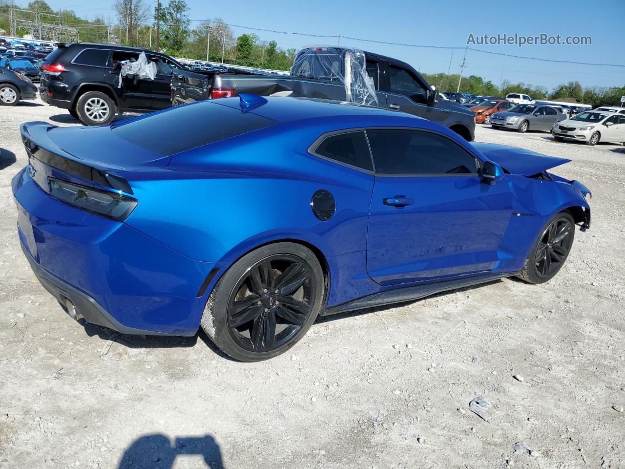 2017 Chevrolet Camaro Lt Blue vin: 1G1FB1RS7H0191600