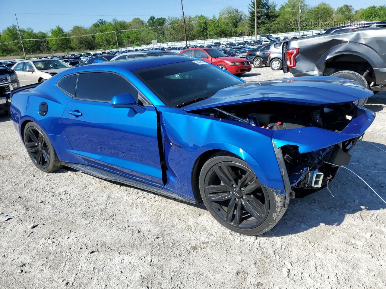 2017 Chevrolet Camaro Lt Blue vin: 1G1FB1RS7H0191600