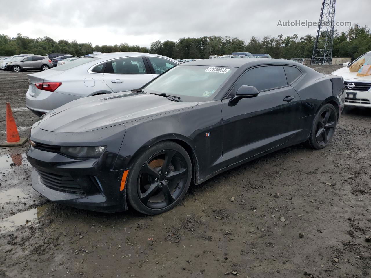 2017 Chevrolet Camaro Lt Black vin: 1G1FB1RS7H0199664