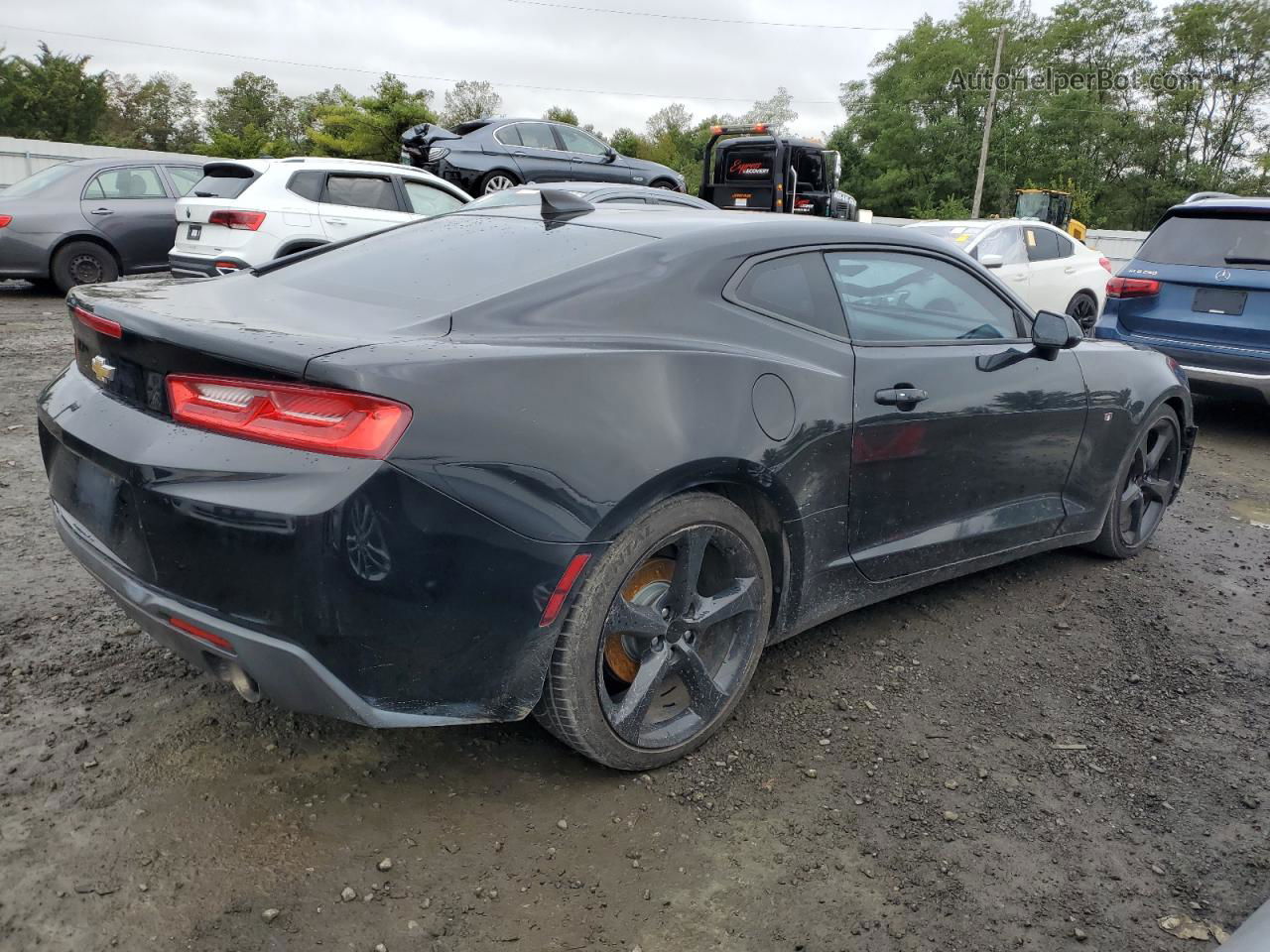 2017 Chevrolet Camaro Lt Black vin: 1G1FB1RS7H0199664