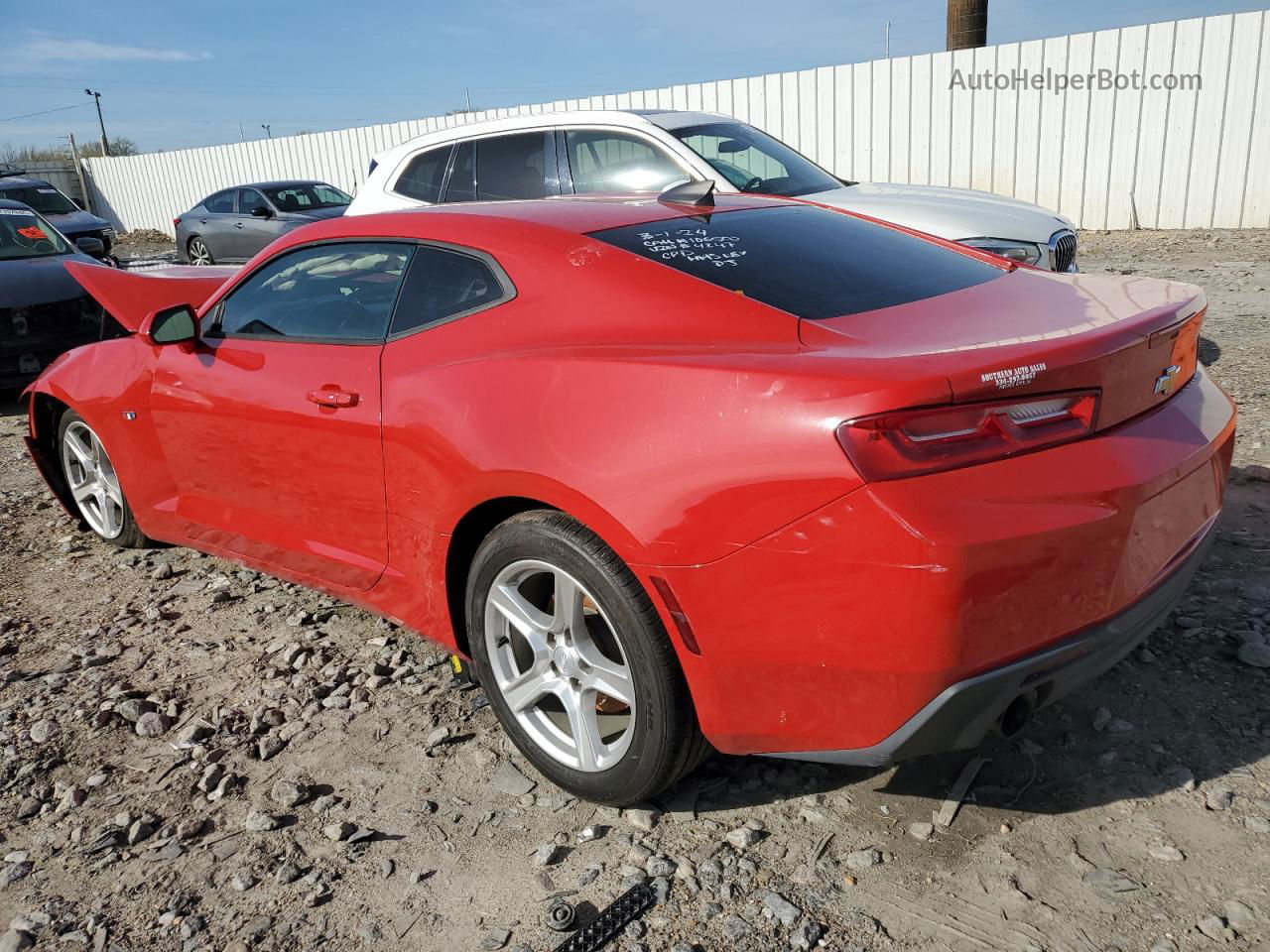 2017 Chevrolet Camaro Lt Red vin: 1G1FB1RS7H0204247