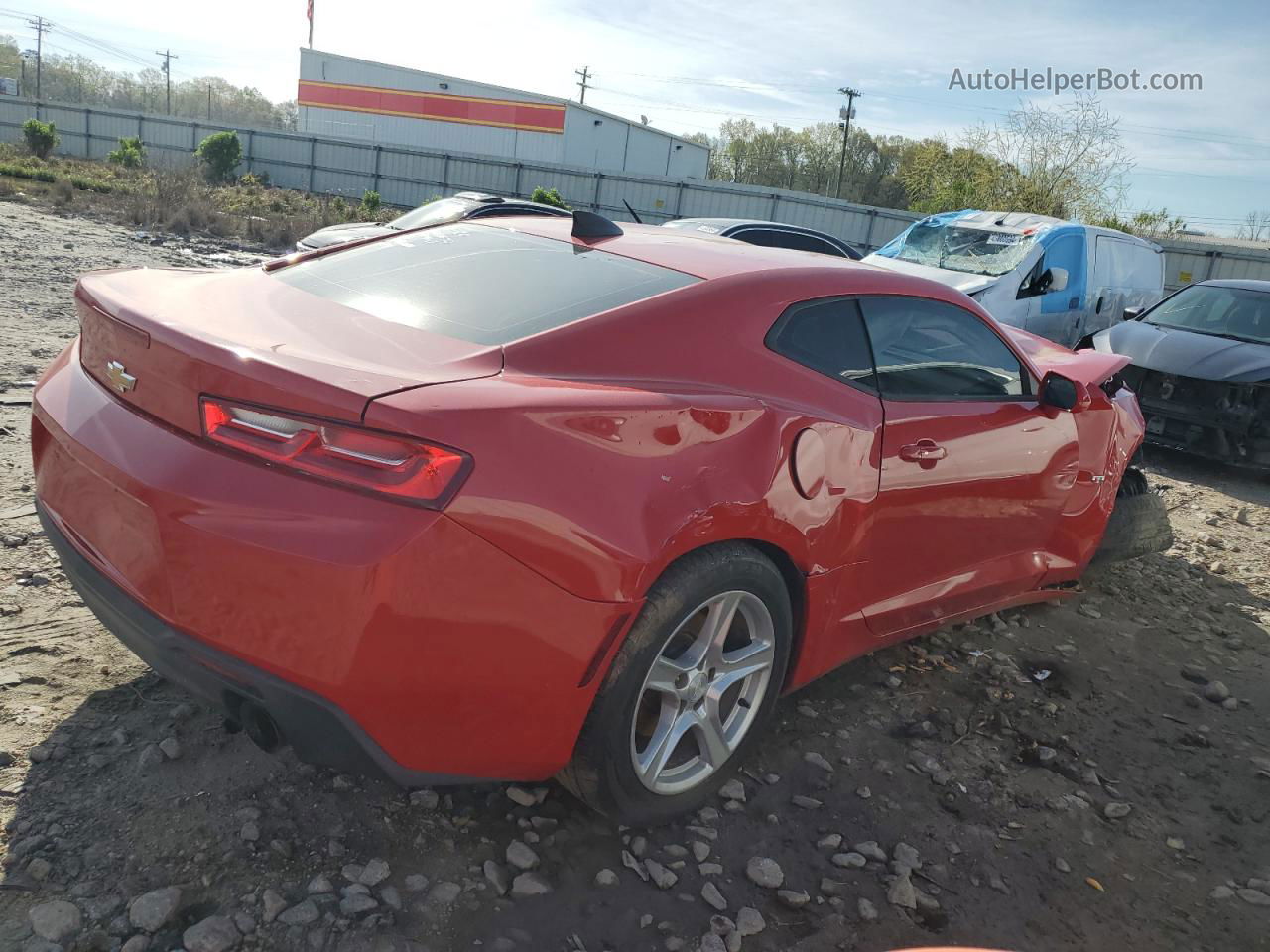 2017 Chevrolet Camaro Lt Red vin: 1G1FB1RS7H0204247