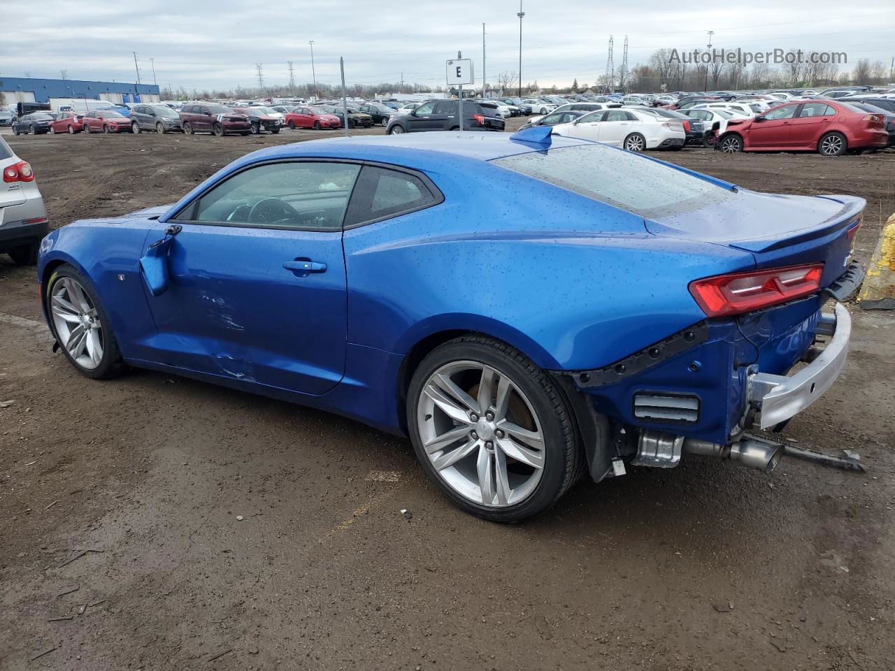 2017 Chevrolet Camaro Lt Blue vin: 1G1FB1RS7H0213546