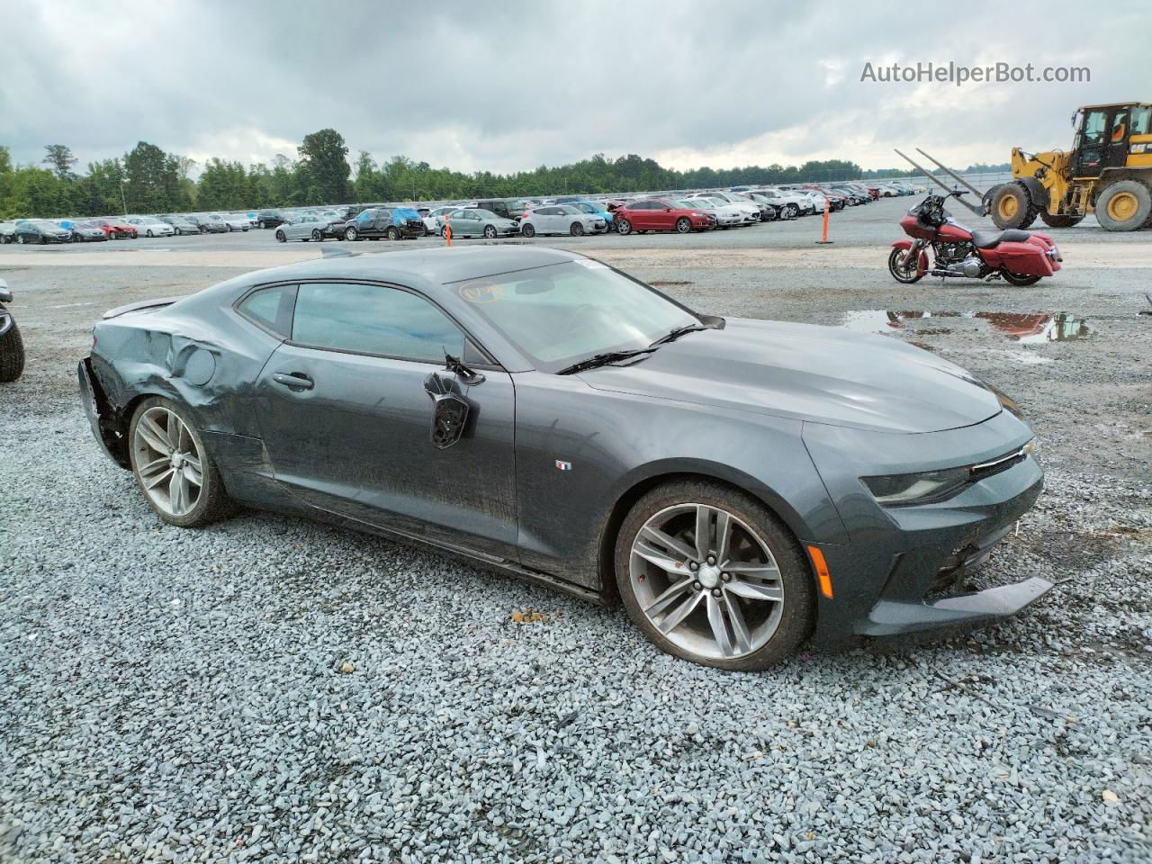 2018 Chevrolet Camaro Lt Charcoal vin: 1G1FB1RS7J0114828