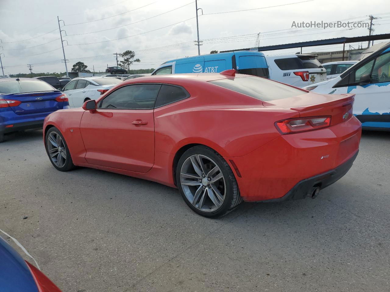 2017 Chevrolet Camaro Lt Red vin: 1G1FB1RS8H0206265