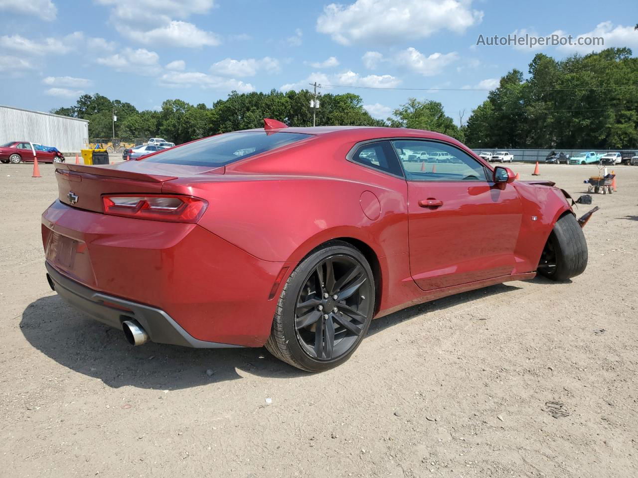 2018 Chevrolet Camaro Lt Maroon vin: 1G1FB1RS8J0108939