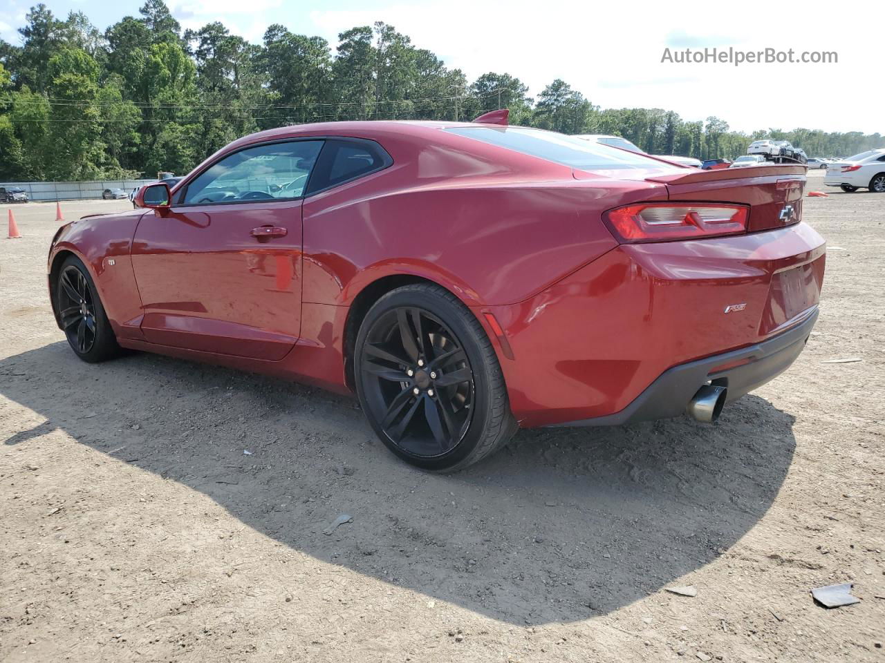 2018 Chevrolet Camaro Lt Maroon vin: 1G1FB1RS8J0108939