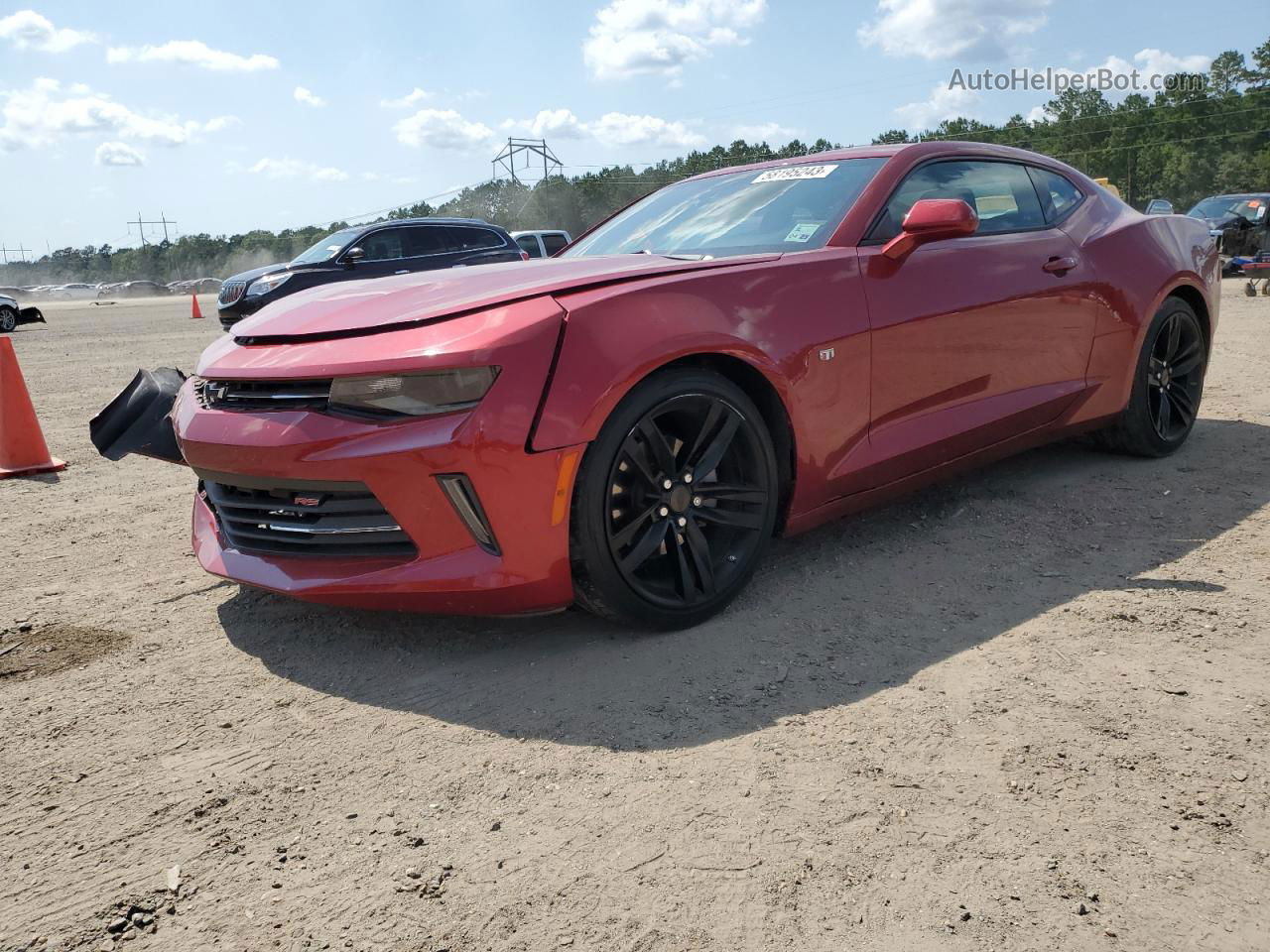 2018 Chevrolet Camaro Lt Maroon vin: 1G1FB1RS8J0108939