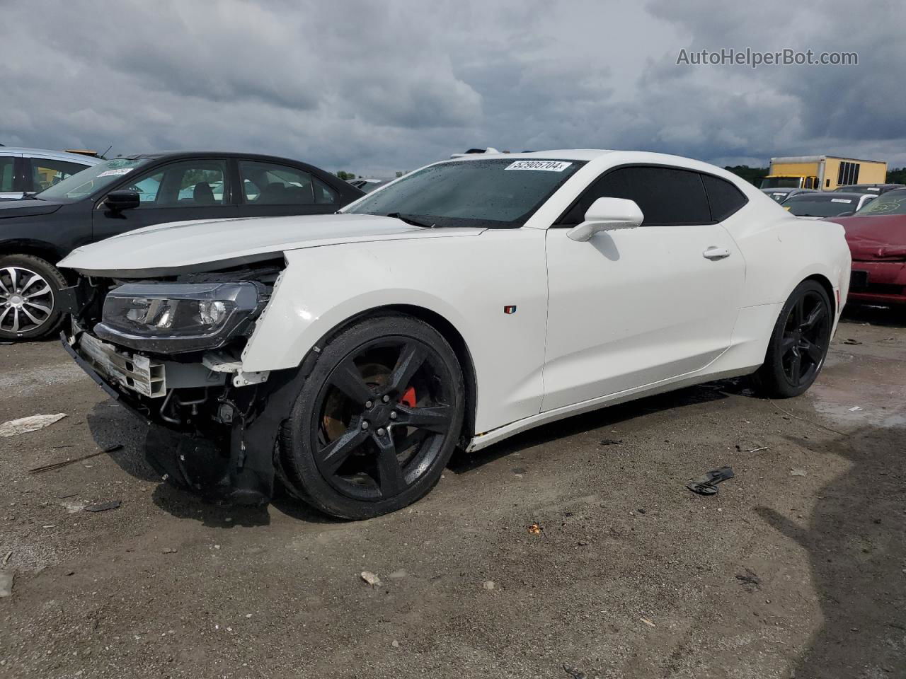 2018 Chevrolet Camaro Lt White vin: 1G1FB1RS8J0112943