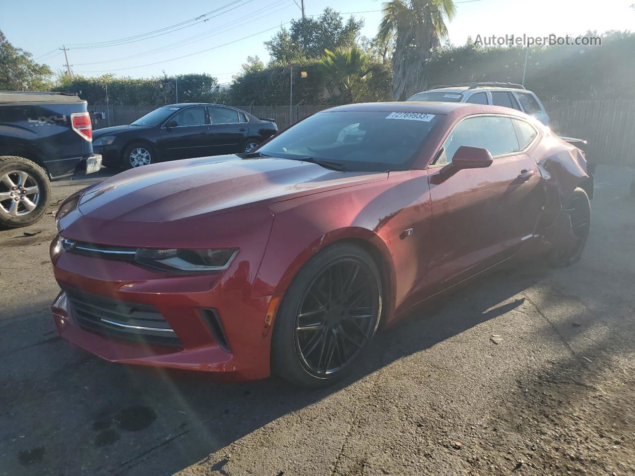 2018 Chevrolet Camaro Lt Red vin: 1G1FB1RS8J0121948