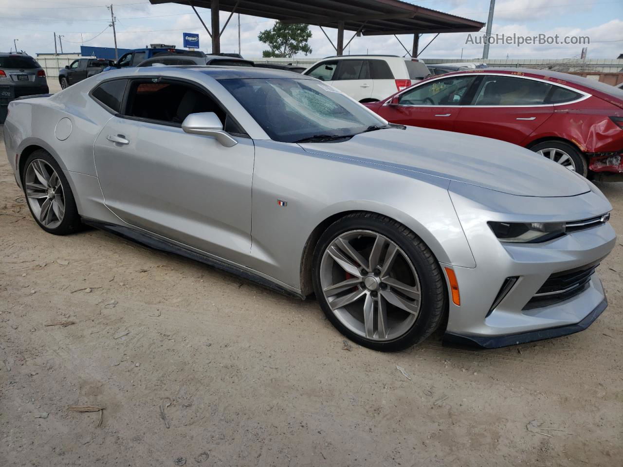 2018 Chevrolet Camaro Lt Silver vin: 1G1FB1RS8J0153623