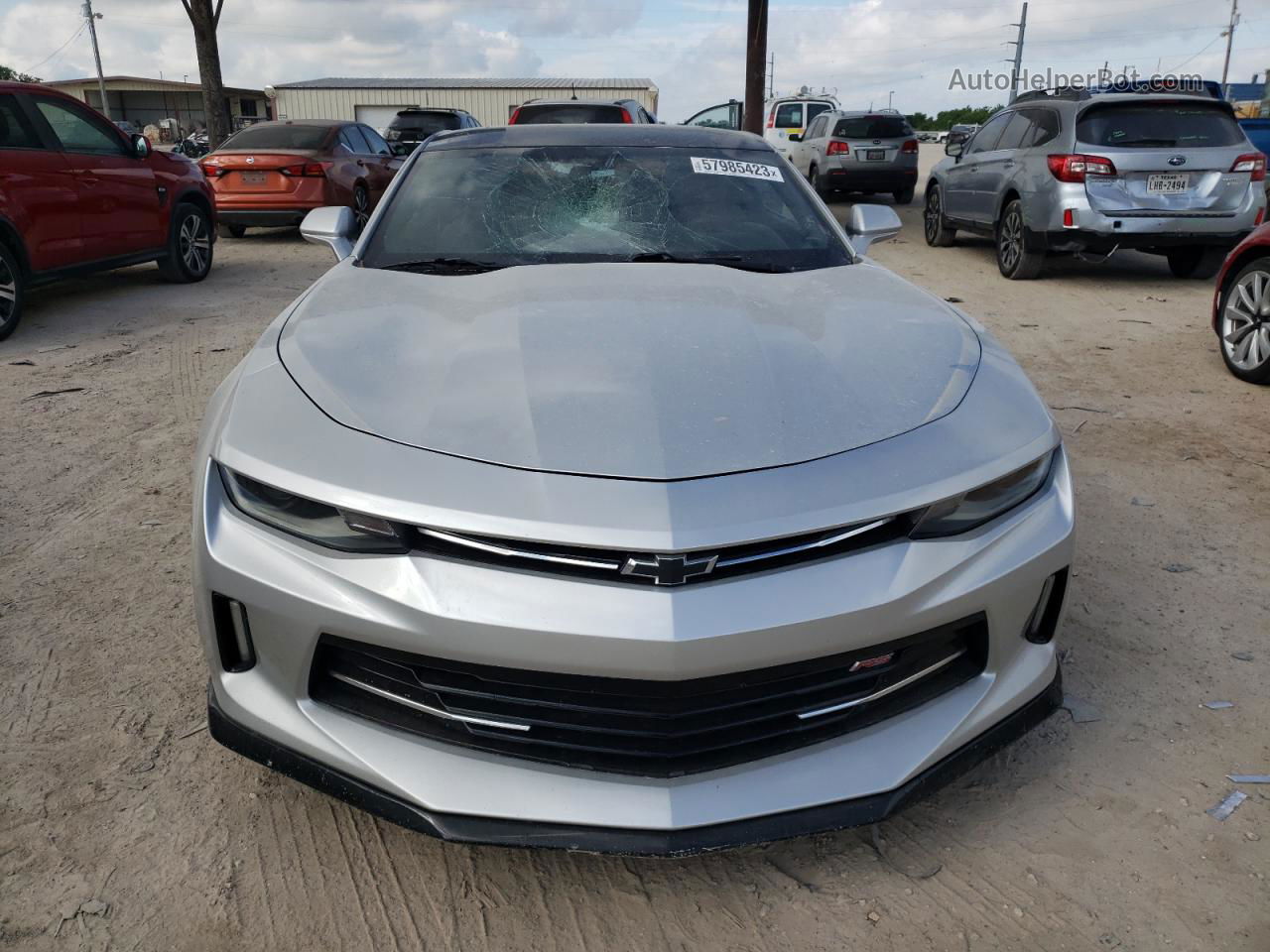 2018 Chevrolet Camaro Lt Silver vin: 1G1FB1RS8J0153623