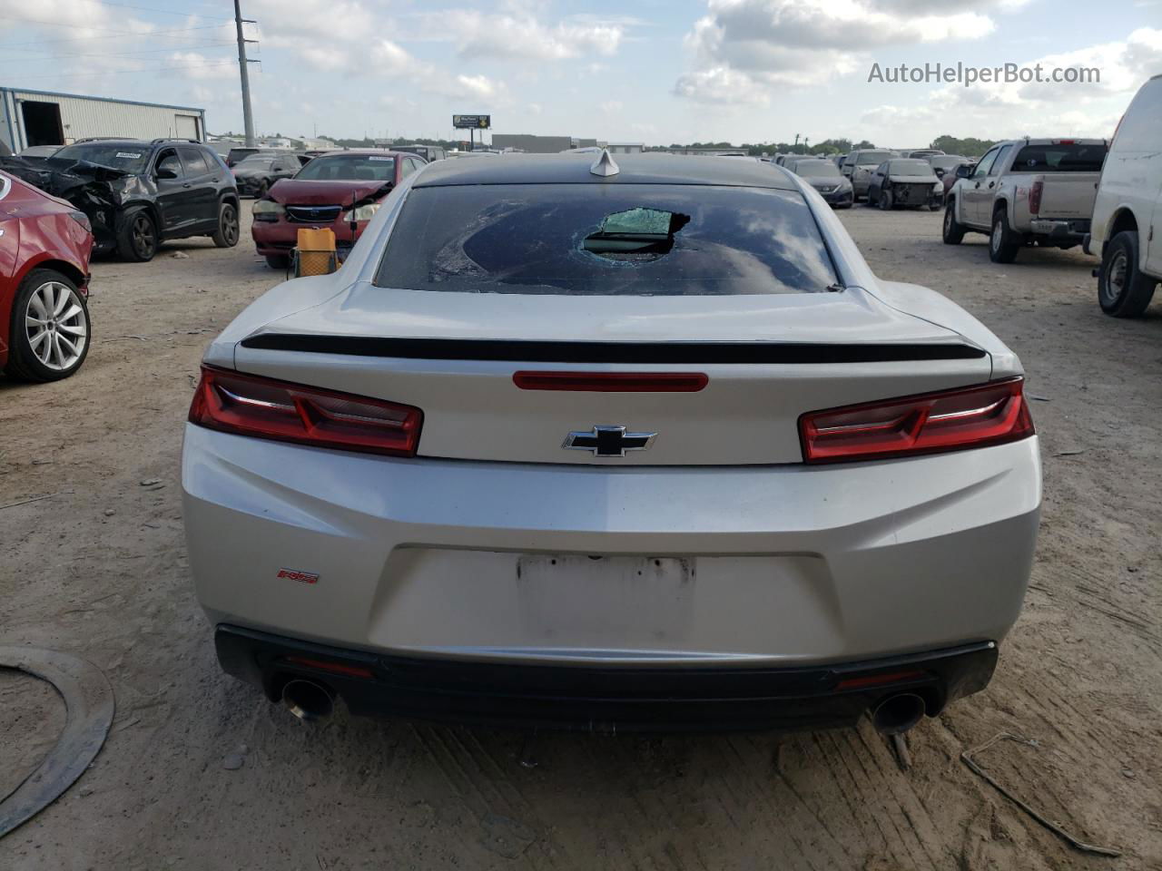 2018 Chevrolet Camaro Lt Серебряный vin: 1G1FB1RS8J0153623