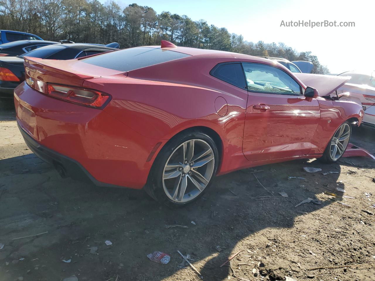 2017 Chevrolet Camaro Lt Red vin: 1G1FB1RS9H0123119