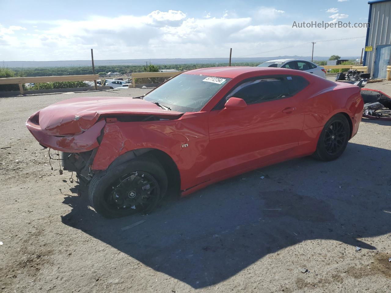 2017 Chevrolet Camaro Lt Red vin: 1G1FB1RS9H0138686