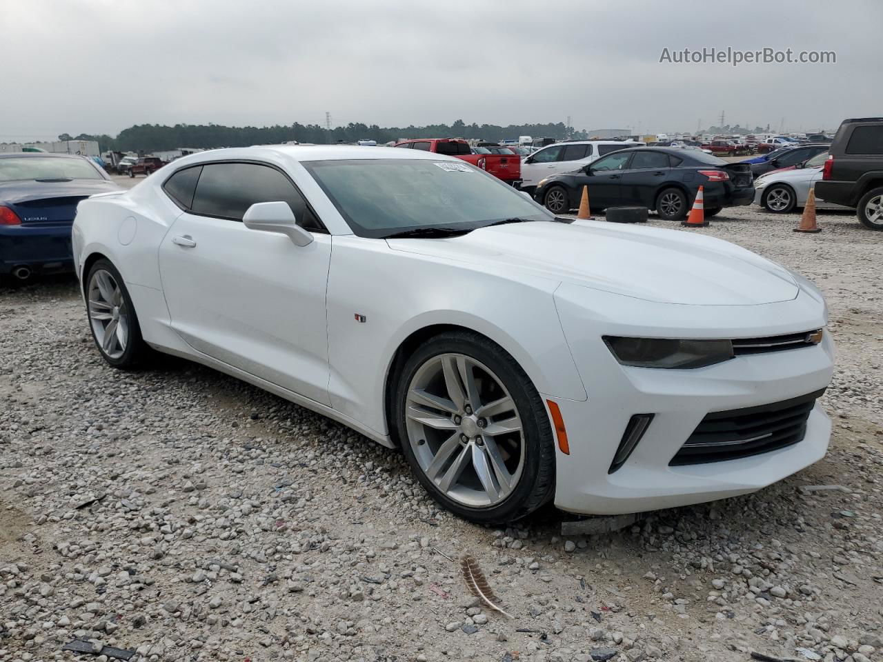 2017 Chevrolet Camaro Lt White vin: 1G1FB1RS9H0164477