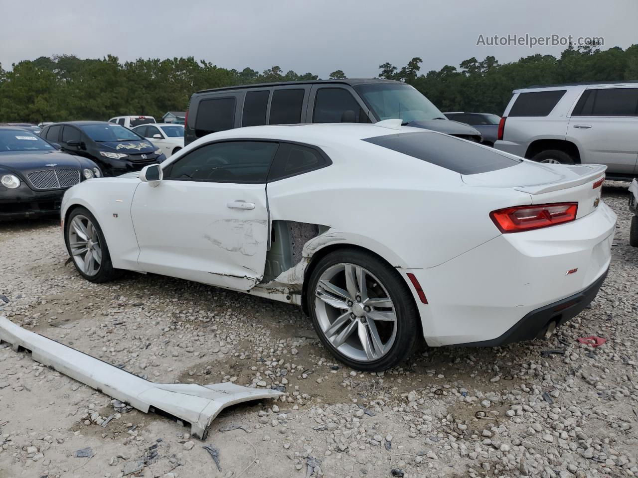 2017 Chevrolet Camaro Lt White vin: 1G1FB1RS9H0164477