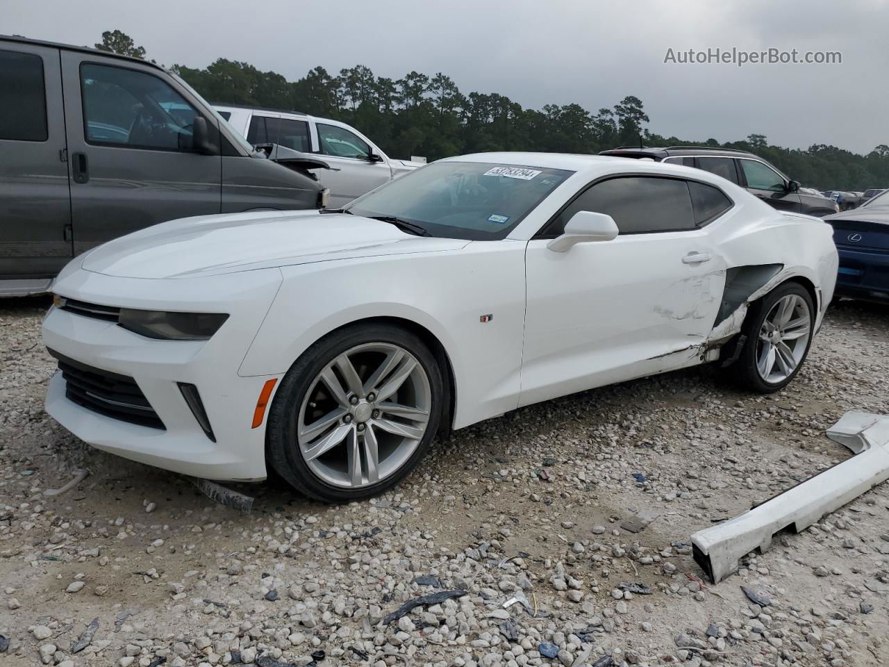 2017 Chevrolet Camaro Lt White vin: 1G1FB1RS9H0164477