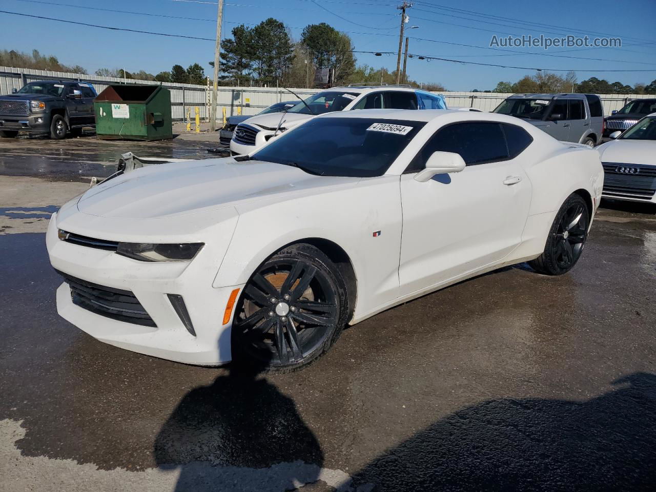 2017 Chevrolet Camaro Lt White vin: 1G1FB1RS9H0213502