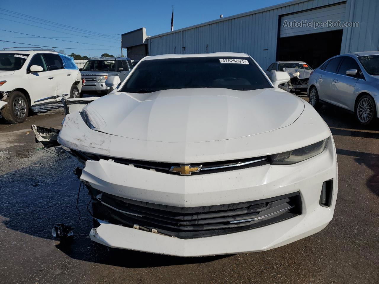 2017 Chevrolet Camaro Lt White vin: 1G1FB1RS9H0213502