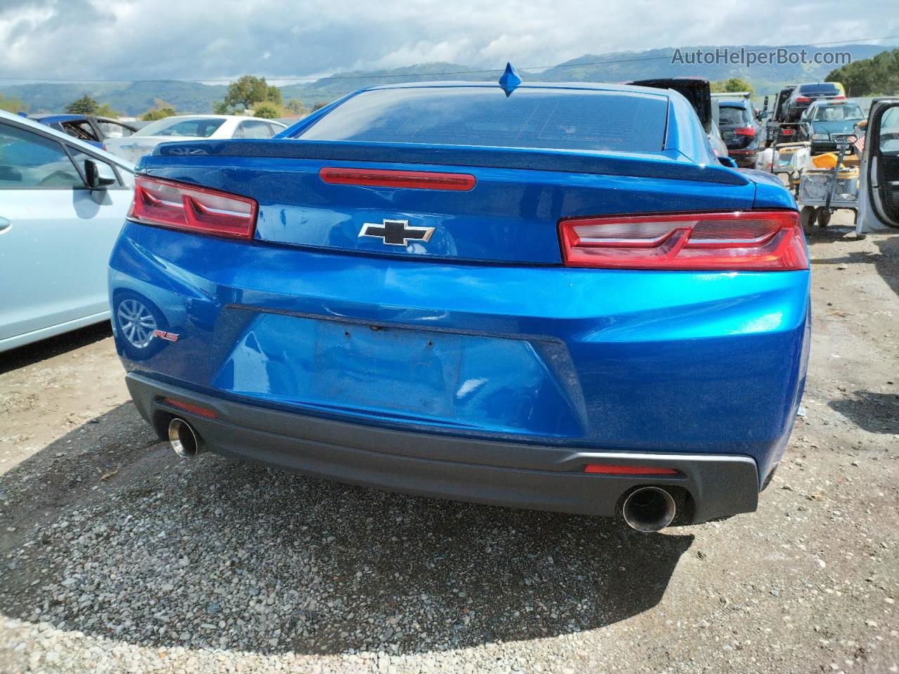 2018 Chevrolet Camaro Lt Blue vin: 1G1FB1RS9J0148916