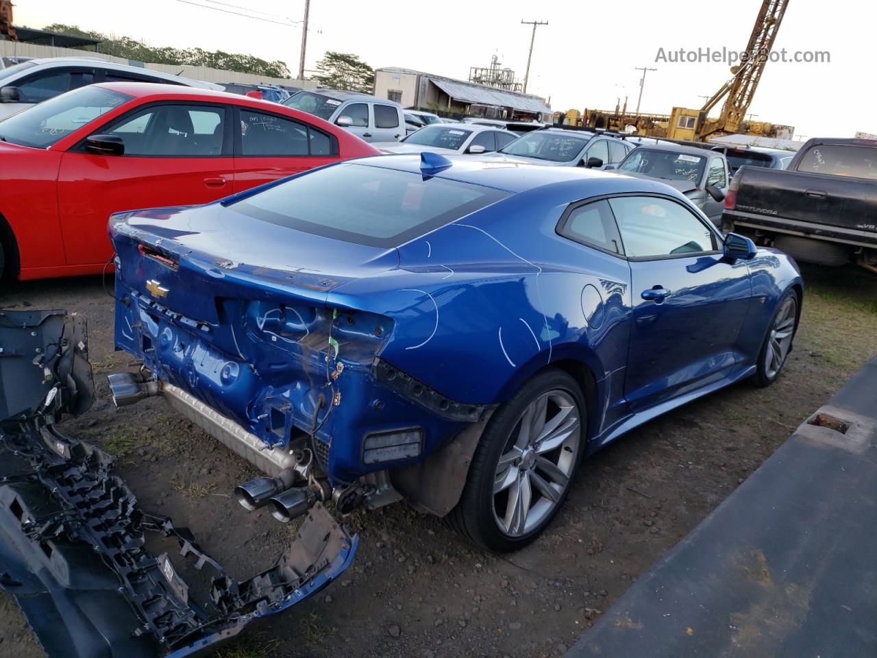 2018 Chevrolet Camaro Lt Blue vin: 1G1FB1RS9J0157924